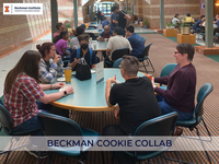 Members of the Beckman community at the cookie collab