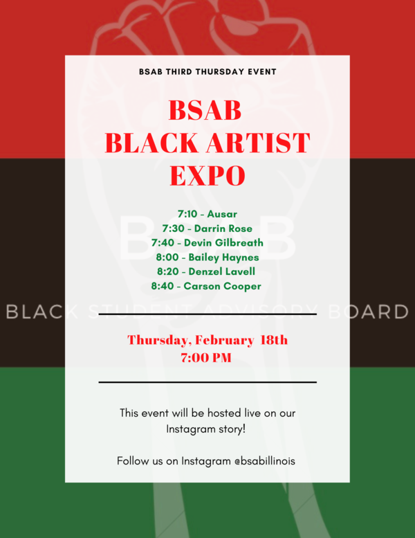 BSAB Expo Flyer - event list