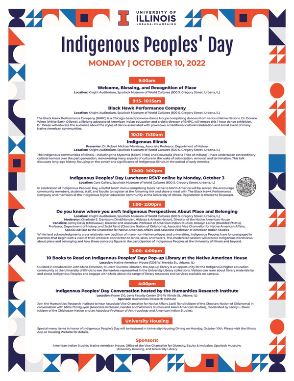 Decorative flyer, the link provides specifics on the events taking place