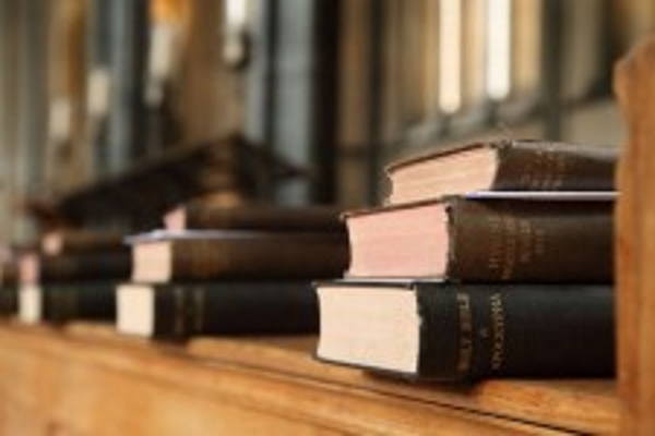 Color photograph of books