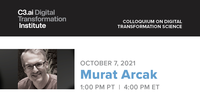 C3.ai DTI October 7 Seminar Graphic with Murat Arcak