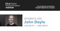 C3.ai DTI Oct. 14 Seminar Graphic with John Doyle