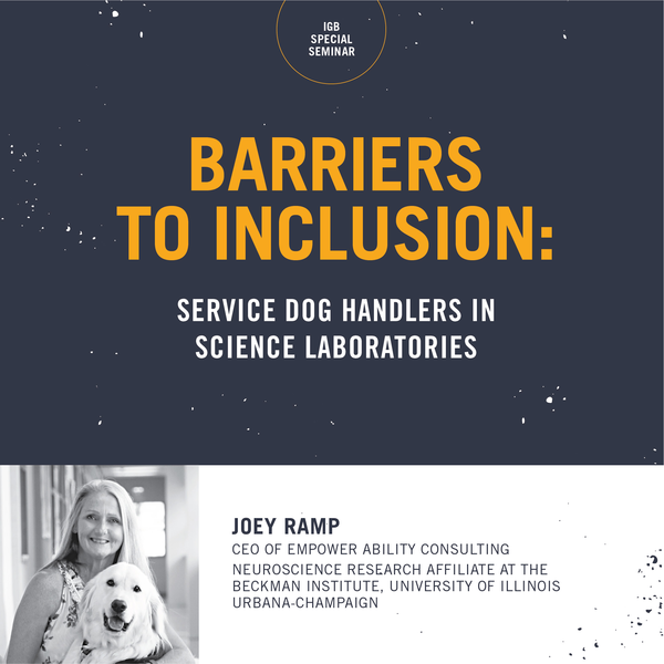 Barriers to Inclusion: Service Dog Handlers in Science Laboratories, Joey Ramp