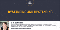 Bystanding and Upstanding