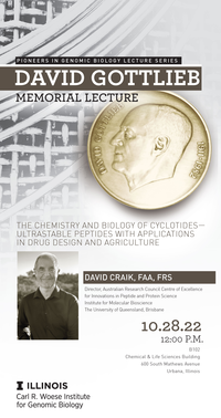 David Vraik, FAA, FRS Director, Australian Research Council Centre of Excellence for Innovations in Peptide and Protein Science Institute for Molecular Bioscience The University of Queensland, Brisbane