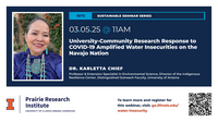 Information on a seminar lead by Dr. Karletta Chief, a picture of Dr. Chief, an abstract of the seminar and the registration link and qr code