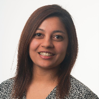 Head shot of Kanchana Ravichandran on a white background