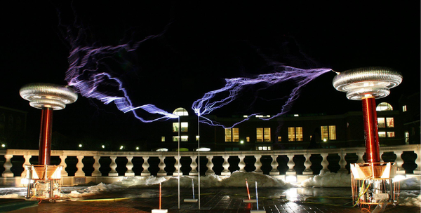 Image of tesla coils