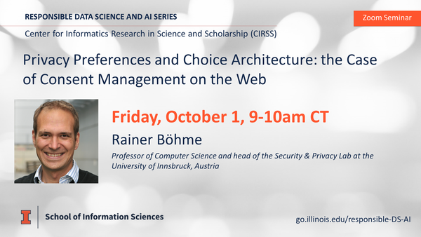 Rainer Böhme seminar