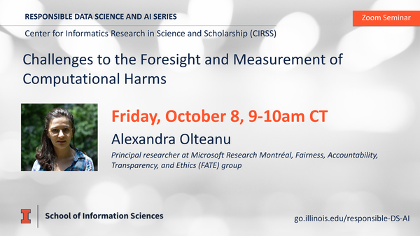 Alexandra Olteanu seminar flyer