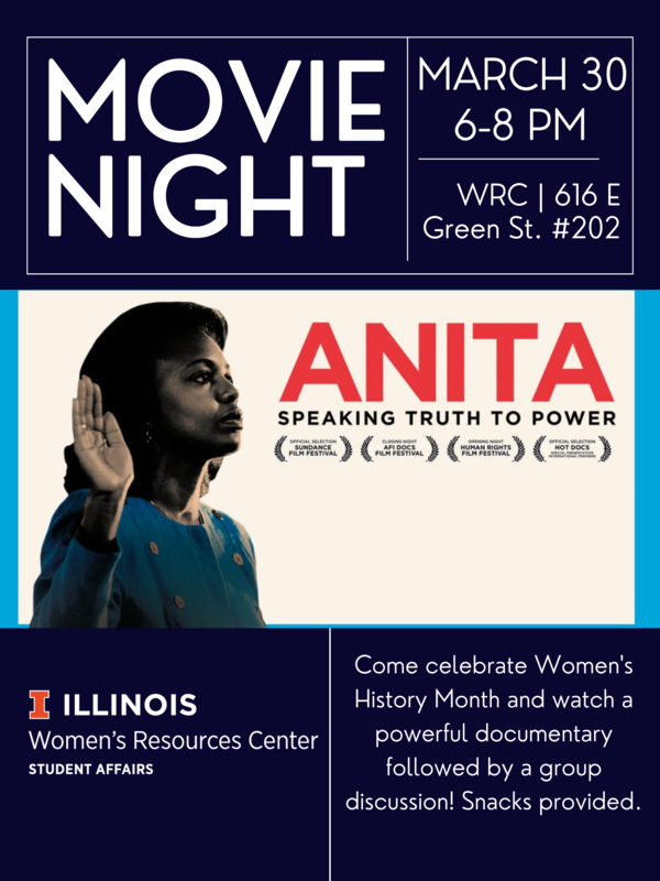 Come celebrate Women's History Month and watch a powerful documentary followed by a group discussion! Snacks provided