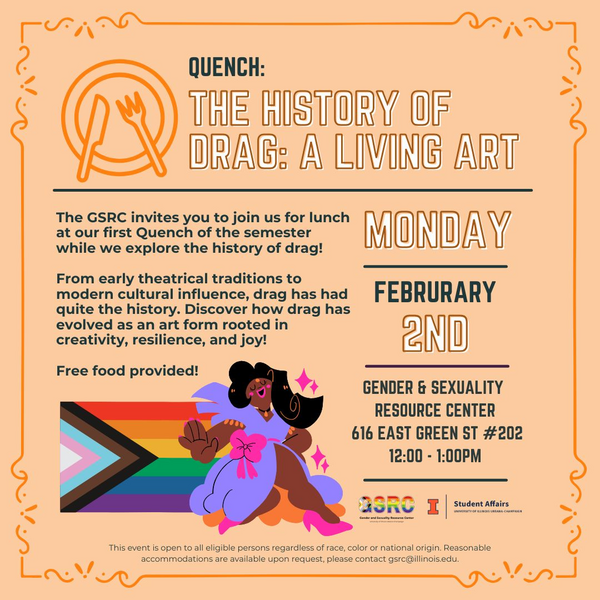 Quench, Monday, February 2, 12 - 1 pm, Free lunch, Topic: The Evolution of Drag
