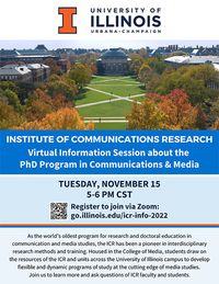 ICR info session flier