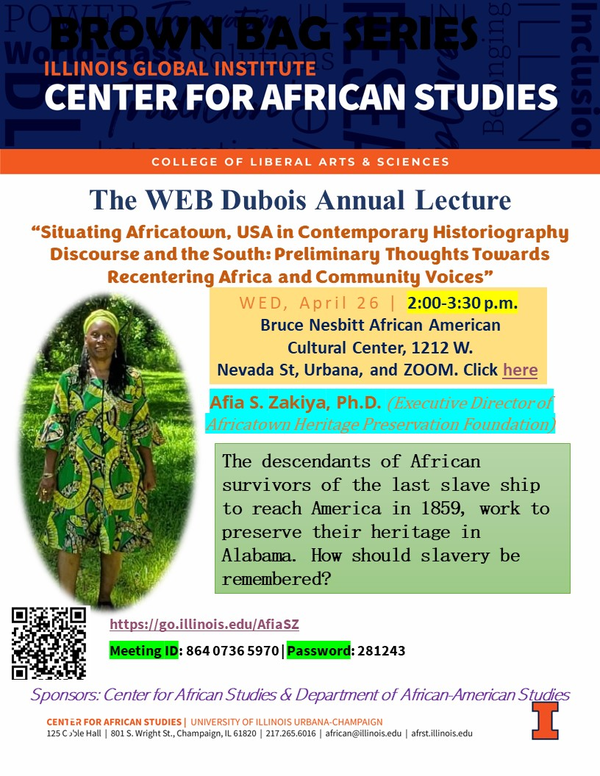 WEB Dubois lecture flyer