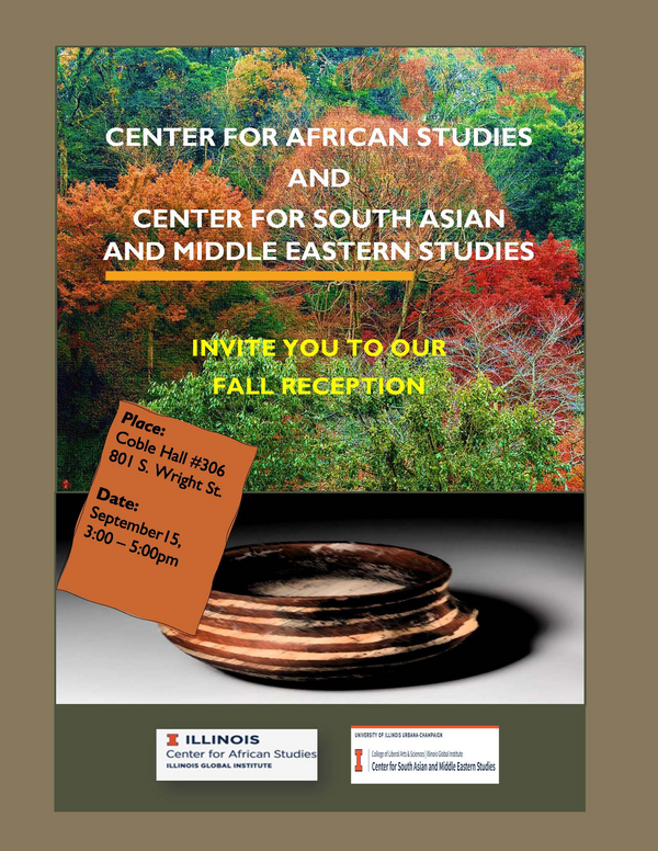 CAS-CSAMES Fall Reception flyer
