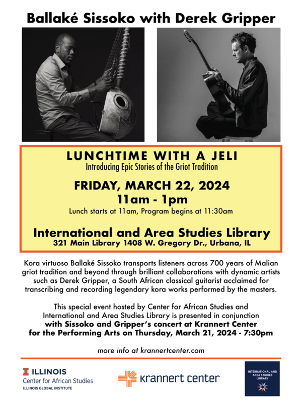 Ballaké Sissoko and Derek Gripper Flyer