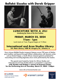 Ballaké Sissoko and Derek Gripper Flyer