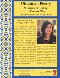 Halyna Kruk poster