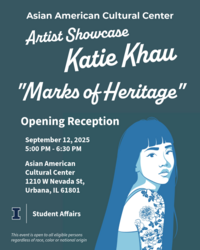 artist showcase: katie khau event flier