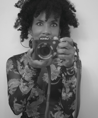 woman with camera