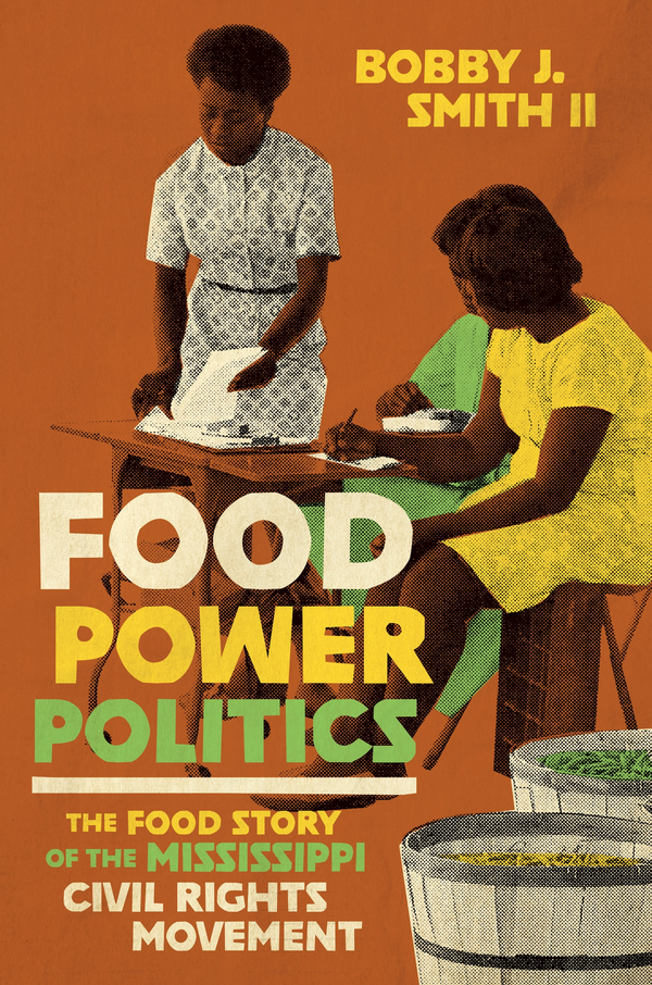 Illustrated poster featuring a group of Black women writing together at a table.
