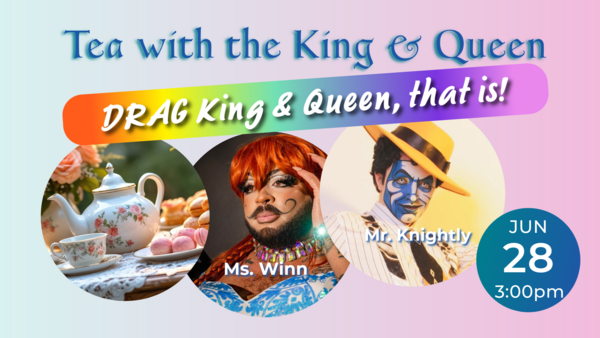 Flyer for the Drag Tea Party