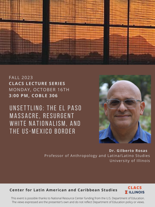 Image of Gilberto Rosas and U.S.-Mexico Border fence