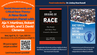 Image showing book covers of The Origins of Critical Race Theory and Rhetorical Histories of Social Movements in the U.S.