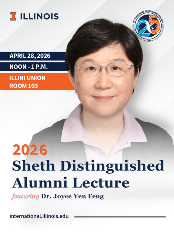 2026 Sheth Distinguished Alumni Lecture featuring Dr. Joyce Yen Feng