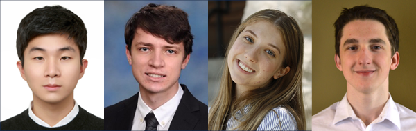 Photos of Seungwook Kim, Adrian Lindsay, Maria Massa, Adrian Tijerina-Albury