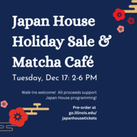 Japan House Holiday Sale & Matcha Cafe