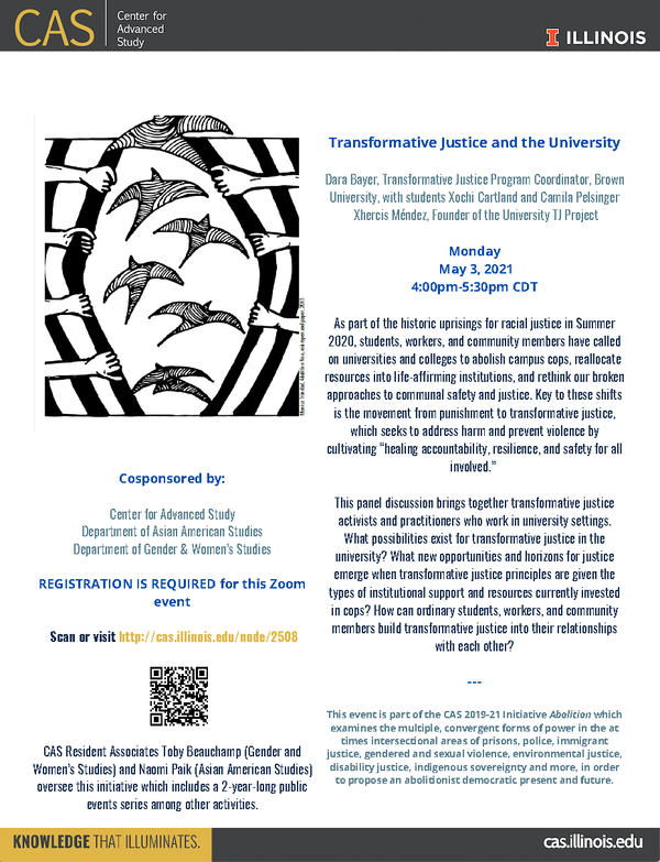 The event flyer, which shows the text posted in the listing.