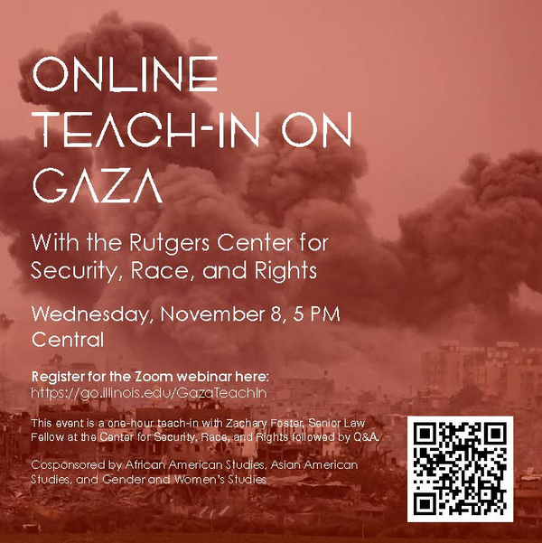Online Teach-In Flyer & QR Code