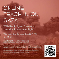 Online Teach-In Flyer & QR Code