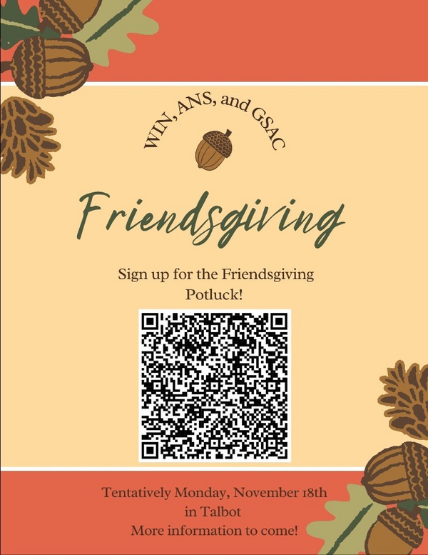 QR Code to sign up for the potluck