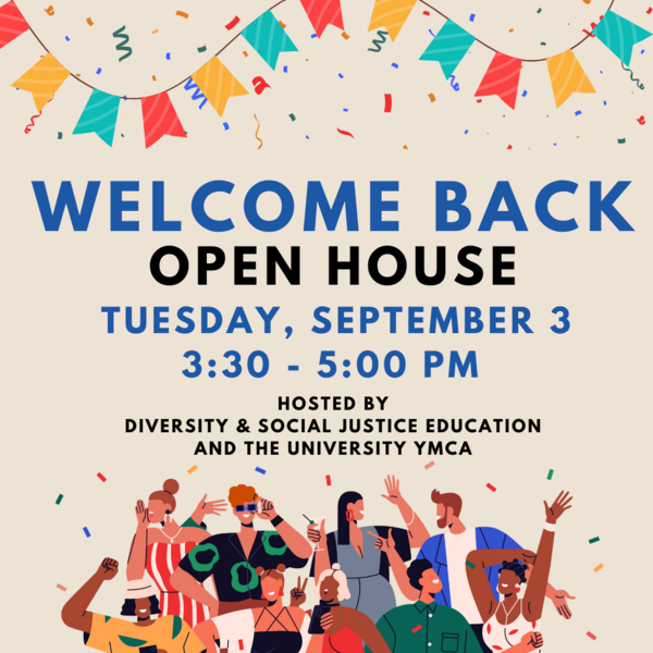 Join the University YMCA & DSJE to meet staff, play games, and enjoy light refreshments with all of the organizations housed at the YMCA!