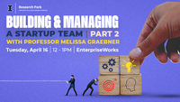 Building and Managing a Startup Team Pt 2 Graphic