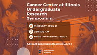Cancer Center at Illinois Undergraduate Research Symposium Signage