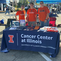 Cancer Center at Illinois students at the Urbana farmer's market