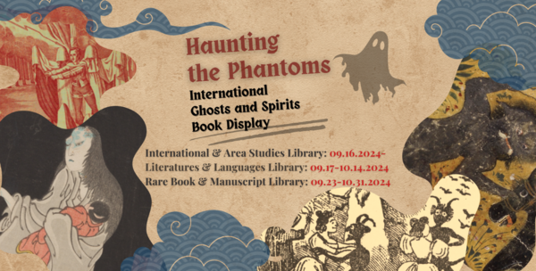 Poster for the Haunting the Phantoms Book Display