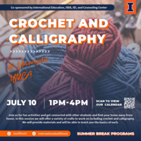 Crochet & Calligraphy at the Y on July 10
