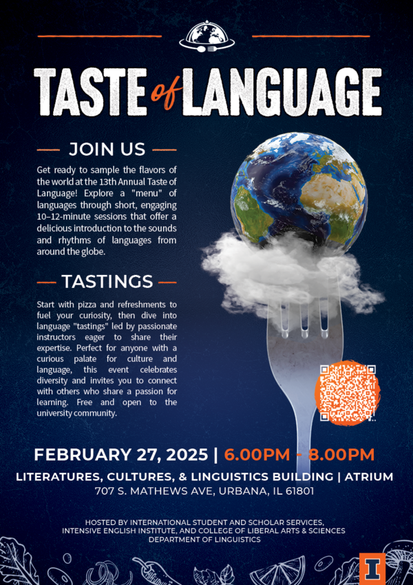 Taste of Language February 27, 6-8pm LCLB Atrium