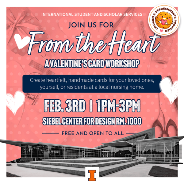 Valentine's Card Making Workshop, Feb 3rd