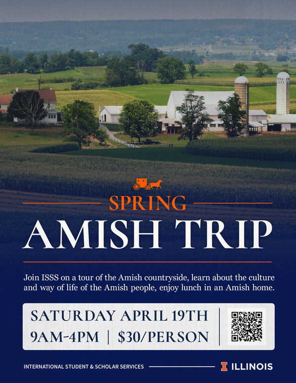 Amish Trip, Saturday, April 19, 9am-4pm