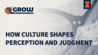 Perceptions & Judgement