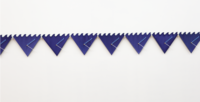 Image of Every Ocean Hughes' "Beyond the Will to Measure"; there can be seen wall-mounted ceramic clocks with wave movements.