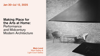 interior view of modern home, furnishings, Jan 30–Jul 12, 2025, Making Place for the Arts at Home: Performance and Midcentury Modern Architecture, Main Level, West Gallery & Light Court Gallery