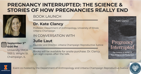 Flyer for Pregnancy Interrupted Book Launch