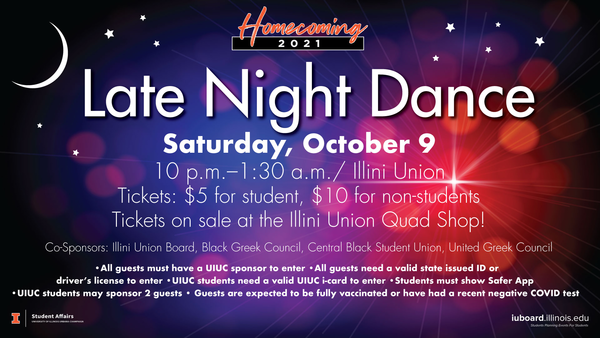 General Events: Homecoming 2021 Late Night Dance