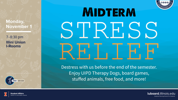 IU Board midterm de-stress event